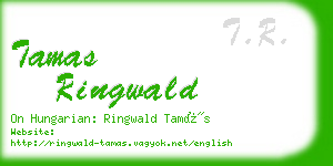 tamas ringwald business card